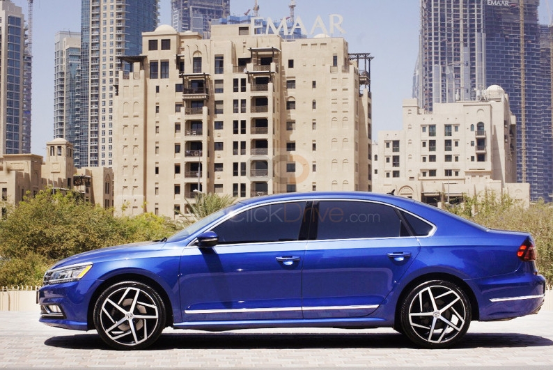 Blue Volkswagen Passat 2019